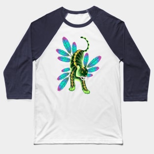 Maranta Tiger (Purple Background) Baseball T-Shirt